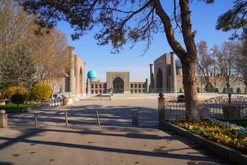 Obraz premium Registan Square in Samarkand, Uzbekistan