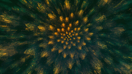 Fototapeta premium Bcakground for computer screen. an abstract image of forest with green and yellow colors for background computer screen.