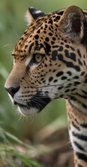 Obraz premium close up portrait of a leopard
