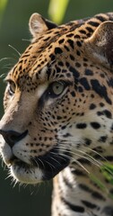 Fototapeta premium close up portrait of a leopard