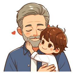  Father and son Adobe Illustrator Artwork