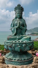 Fototapeta na wymiar Statue of Quan Yin, the Goddess of Mercy