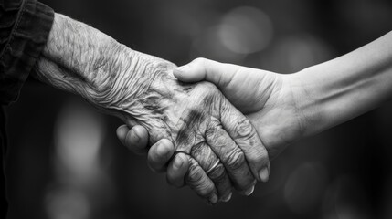 The idea behind World Elder Abuse Awareness Day is akin to a nurturing figure a mother linking hands with a child