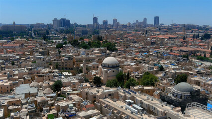 The old and new City of Jerusalem, aerial view


Beautiful shot from The capital of Israel, June,...