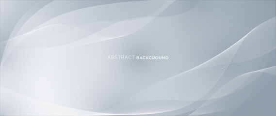 Abstract background with wave patterns in shades of gray. Smooth and clean lines.
