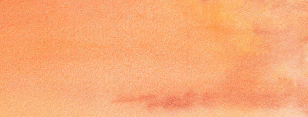 Abstract art background coral and orange colors. Watercolor painting with soft peach fuzz gradient.