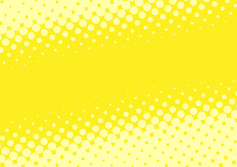 Superhero pop art background light yellow color design in retro comic book style, vector illustration