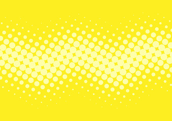 Pop art background light yellow dot design in retro comic book style. Cartoon funny retro pattern mock up vector eps10