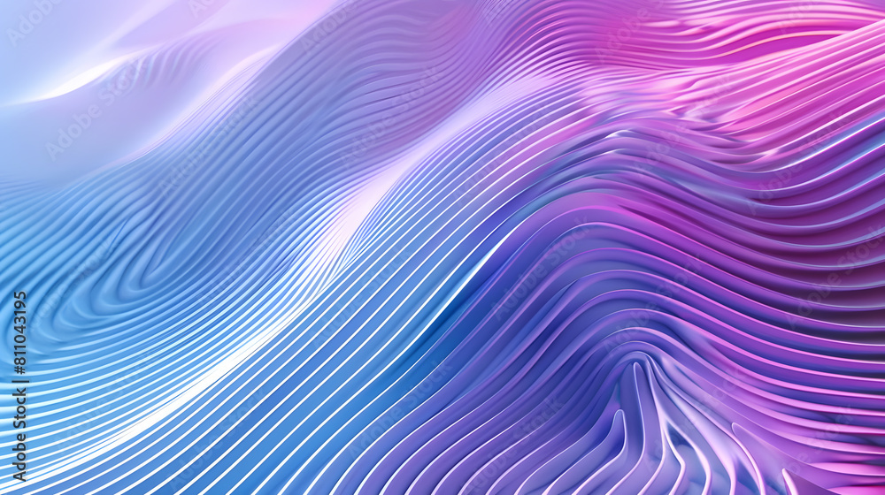 Wall mural abstract background with purple and sky blue wavy texture