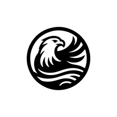 Naklejka premium Eagle logo vector