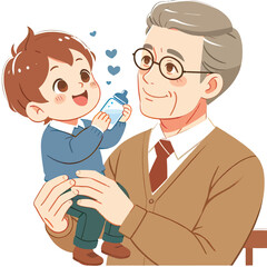  Father and son Adobe Illustrator Artwork