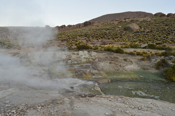 Geyser el tatio no Chile