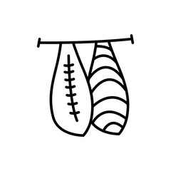 Salmon outline icons, minimalist vector illustration ,simple transparent graphic element .Isolated on white background