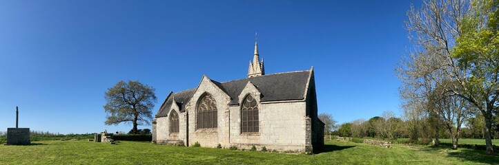 La chapelle Notre-Dame de Tréminou au pays Bigouden en Bretagne Cornouaille Finistère France	