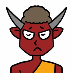 angry cartoon devil illustration