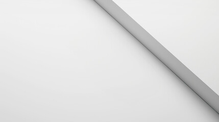 Abstract 3D gray diagonal lines on white monotone background.