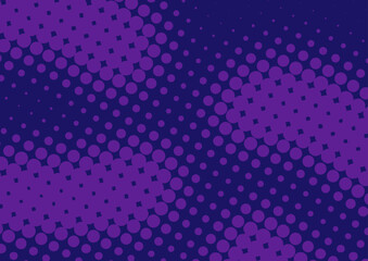 Obraz premium Pop art purple and blue superhero background in retro comic book style, vector illustration eps10