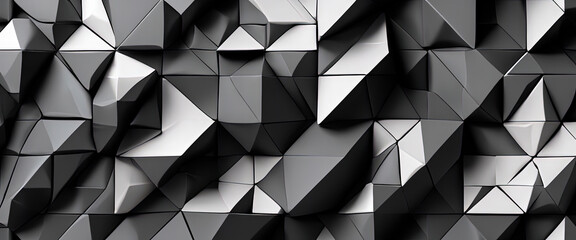 Fototapeta premium Futuristic, high-tech, on a dark background, with a triangular pattern.