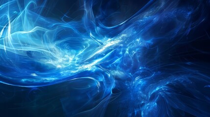 Blue abstract fractal