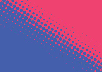 Pop art blue and neon pink retro comic background, vector eps10