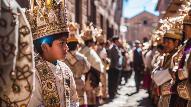 The annual Corpus Christi procession in Cusco Peru is a cherished tradition deeply rooted in the Catholic faith