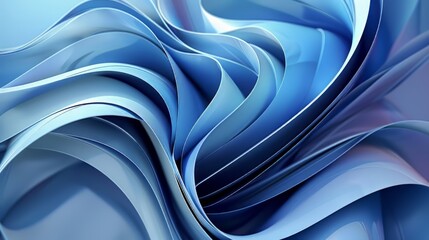 Blue abstract waves