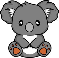 an image or logo with an animal theme, suitable for stickers