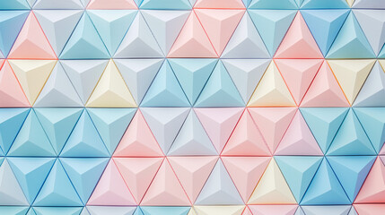 Pastel geometric wall panel background
