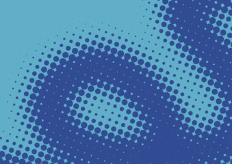 Superhero funny retro pop art background navy blue colors in retro comic style, vector illustration eps10