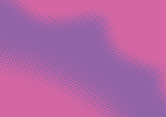 Purple and pink pop art comic background lightning blast halftone dots