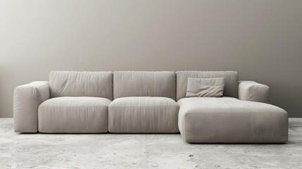 Minimalist contemporary living room interior design with urban aesthetic in elegant home setting
