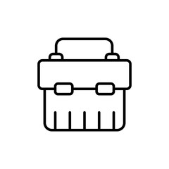 Tool box outline icons, minimalist vector illustration ,simple transparent graphic element .Isolated on white background