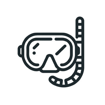 recommend clip art: Snorkeling Gear Icon, Minimalist Line Art, Water Sports
                    