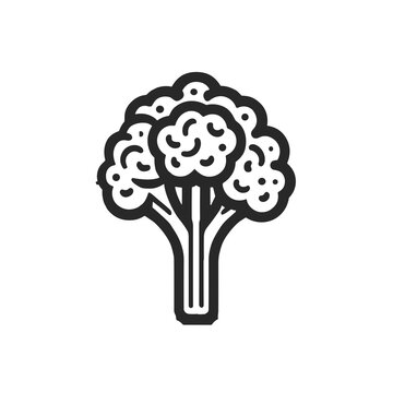 recommend clip art: Broccoli Icon, Line Art Illustration, Healthy Vegetable
