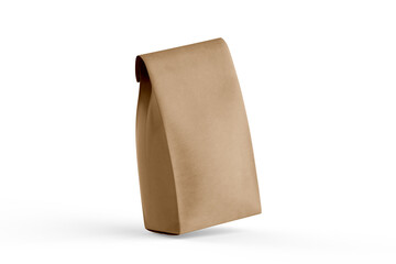 Coffee Paper Bag Packaging Mockup Angle View