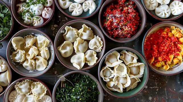 "Colorful Pelm Dumpling: A Vibrant Culinary Delight Perfect for Any Food Lover's Feast"