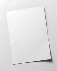 Sheet of paper or a4 paper isolated on white background
