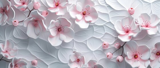 The cherry blossom pattern modern is a flower background.