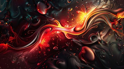 
In a futuristic realm of swirling energy and vibrant hues, streams of blue and purple smoke intertwine with flickering flames of red and gold.