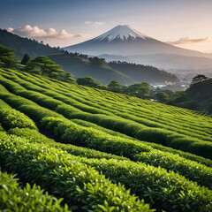 The first step in making green tea. SET 25642