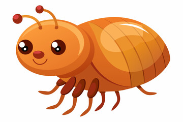  flea beetle cartoon vector illustration