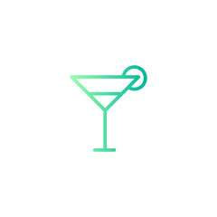 cocktail gradient icon