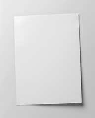 Sheet of paper or a4 paper isolated on white background