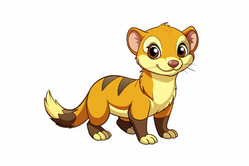 ferret cartoon vector illustration