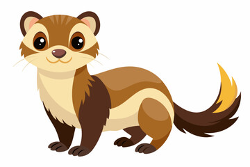 ferret cartoon vector illustration