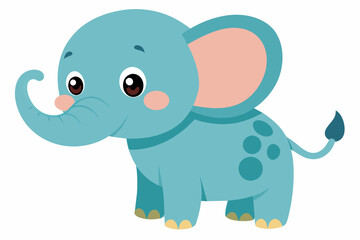 elephant cartoon vector illustration