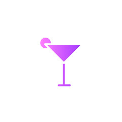 cocktail gradient icon