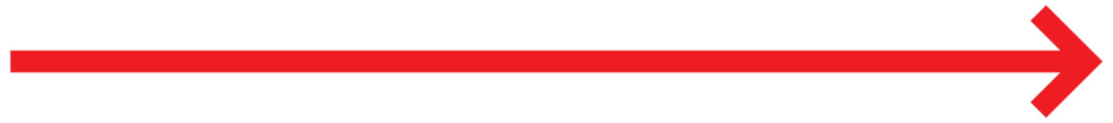 Obraz premium red long arrow to the right . vector, isolated. Yellow arrow isolated on white background