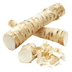 Horseradish is a root vegetable that is commonly used as a condiment. It has a strong, pungent flavor and can be used to add a kick to a variety of dishes.