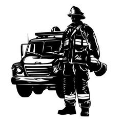 Firefighter Clipart, Fire Department Svg, Fire Truck Svg, Firefighter svg, Firefighter dxf, Firefighter png, Firefighter eps, Firefighter vector, Fire Svg, Firetruck Svg, Fireman Svg, Fire Helmet Svg,